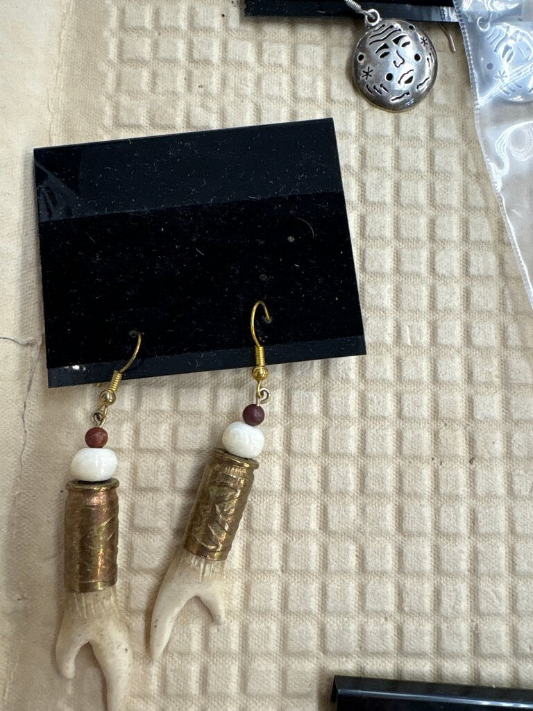 Artisan Boho Earrings with Natural Elements