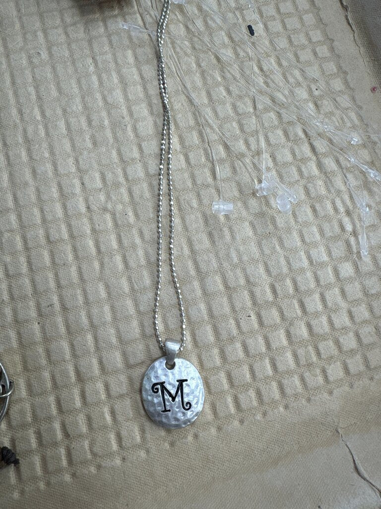 Monogram Pendant Necklace